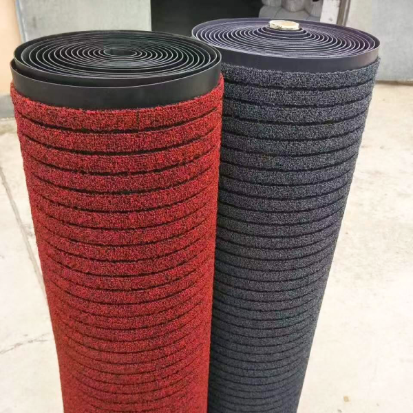 China Roll Plastic Wire Carpet Runner Rugs Seven Rib PVC Backing for Commercial Door Haywall Runner Outdoor Supplier, Factory