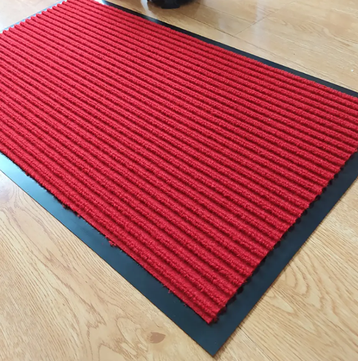 High-Quality Custom Blank Sublimation Doormat Double Ribbed Striped Pvc Outdoor Floor Mat Entrance Non slip Door Mat Manufacturer, Supplier