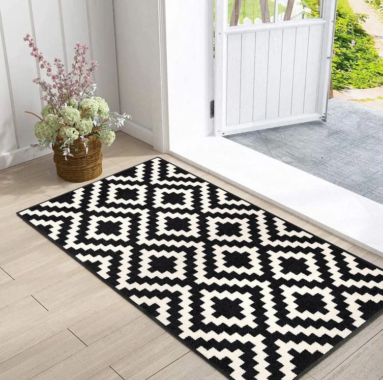 High-Quality Bestselling American retro crossover entrance foot mat, modern home anti fouling home crystal velvet carpet Supplier, Suppliers
