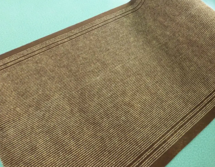 China Factory Supply Anti-slip 100% Polyester PVC Single Ribbed Striped Door Mat Manufacturer, Factories