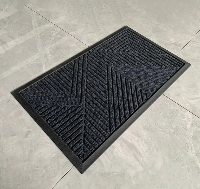 High-Quality Solid Color PVC Hexagonal Carpet Floor Mat Bathroom and Corridor Carpet with Hollow Design for Home Use Supplier, Suppliers