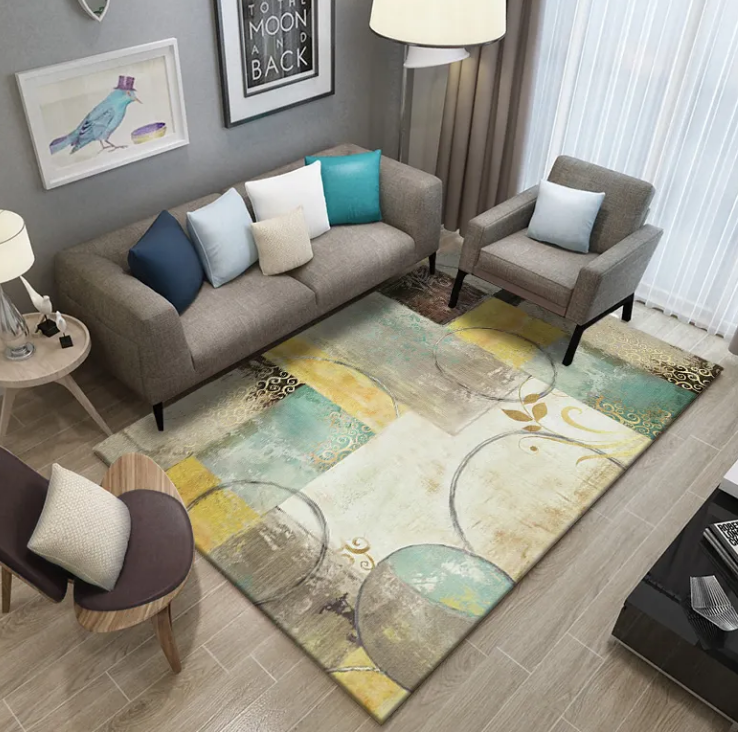 China Area Rug Bedroom Bedside Floor Mat Customized 3d Printed Crystal Velvet Carpet Floor Rugs Living Room Polyester Carpet Manufacturers, Supplier