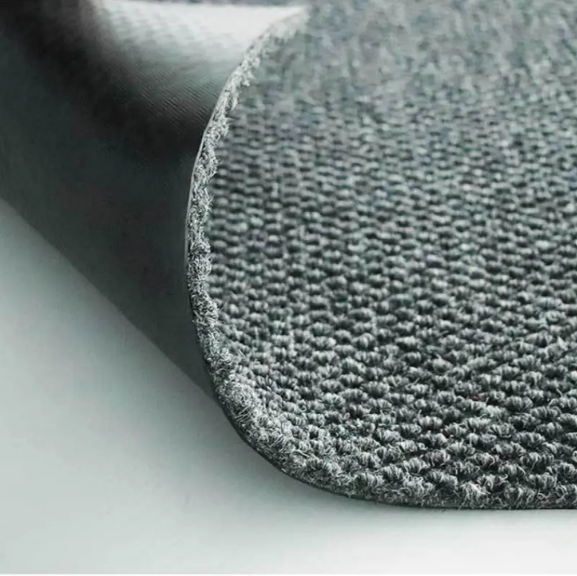 China Indoor outdoor polyester material pineapple pattern door mat with anti slip PVC backing vinyl mat Factory, Factories