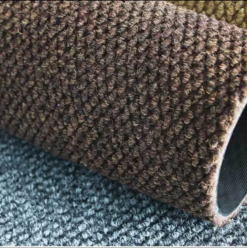 China Indoor outdoor polyester material pineapple pattern door mat with anti slip PVC backing vinyl mat Factory, Factories