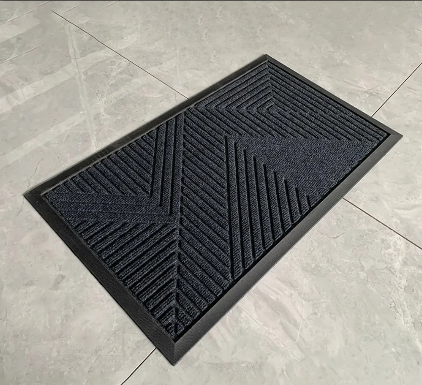 High-Quality custom non slip commercial welcome washable polyester rubber rectangle door mats for front doo Suppliers, Factories