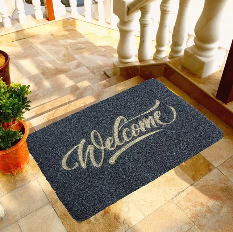 High-Quality High Quality Polyester Thick Outdoor Mud Scraping Floor Mats Washable Anti Slip Embroidery Entry Door Place Mats Manufacturer, Manufacturers