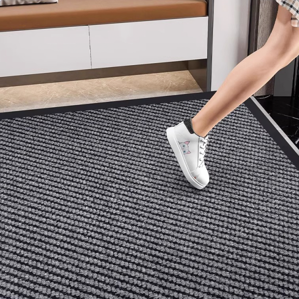 China Diagonal Pile Brush Mats PVC Border Anti-Slip Backing Absorbent for Front door, Scrub Mud, Sands Supplier, Factories