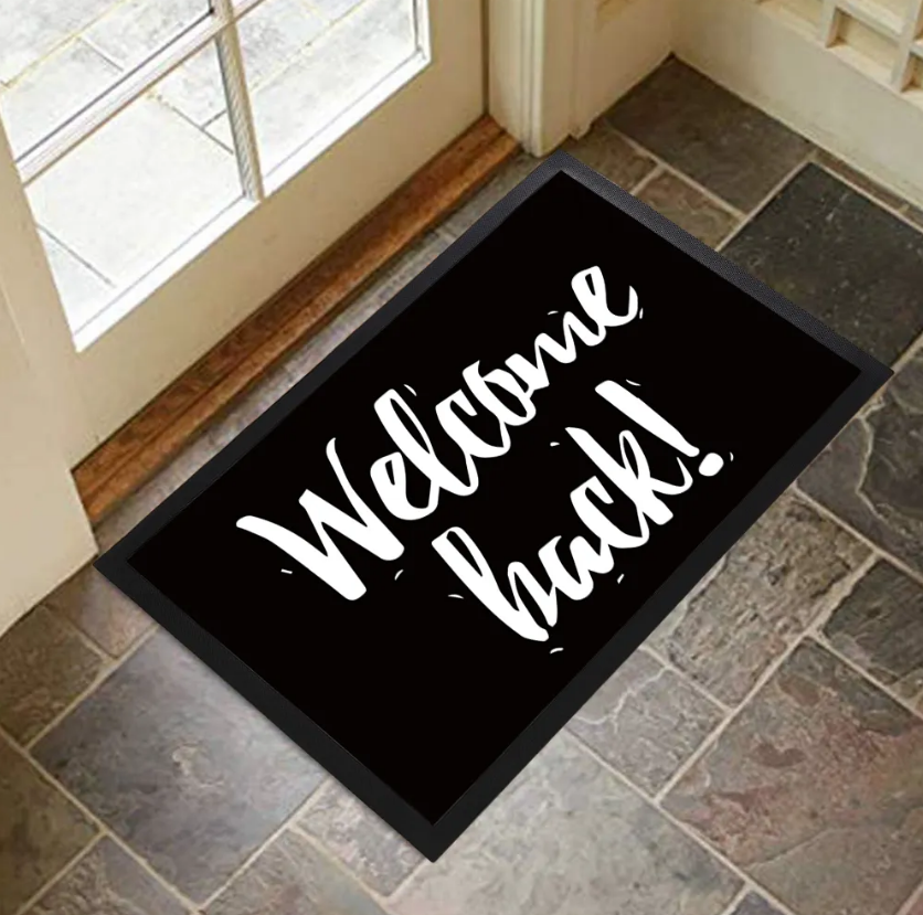 High-Quality Custom Non-Slip Modern Welcome Design Logo Floor Doormats Entrance Rubber Floor Mat Carpet Rug Manufacturer, Supplier