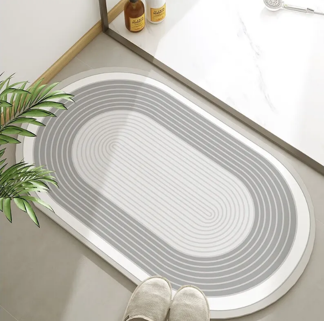 High-Quality Quick Dry Diatom Shower Water Absorbent Floor Mat Diatomite Bath Mats Quick Absorption Non Slip Bathroom Rug Mat Manufacturer, Factories