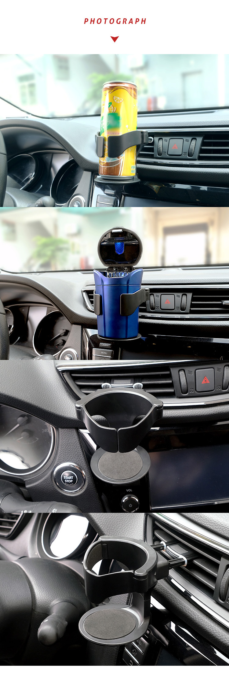 Car Air Vent Cup Holder Detail 5