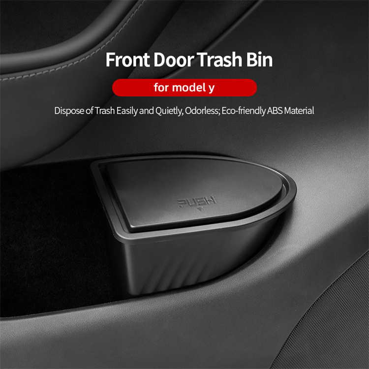 Tesla Model Y Door Trash Bin View 1