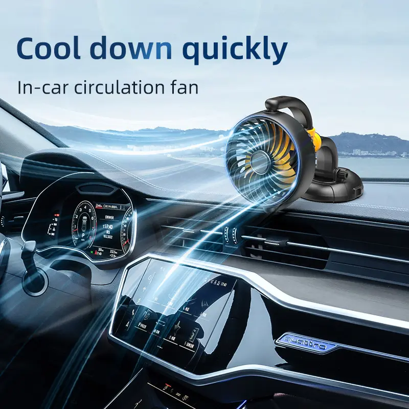 Wholesale F5501 Upgraded Foldable Car Fan Brushless Motor Manufacturer, Suppliers