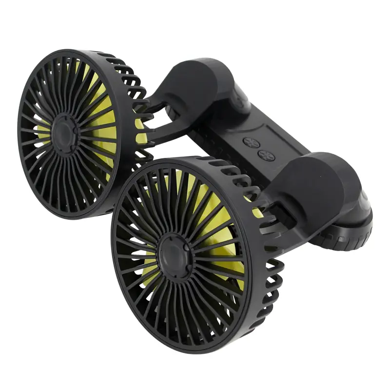 Wholesale F404 Double Heads Car Fan Universal USB Powered Manufacturer, Supplier