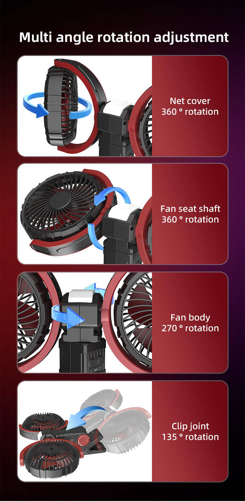 Dual Heads Fan 8