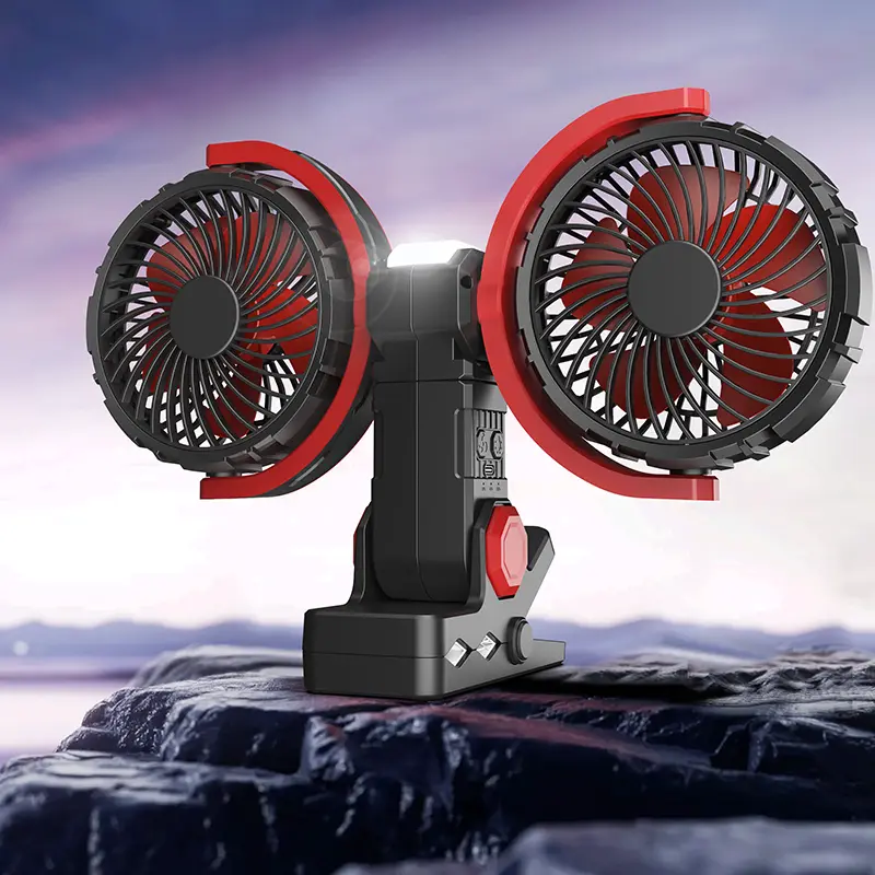 Wholesale Double Heads Clip On Camping Fan F7311 Manufacturers, Supplier