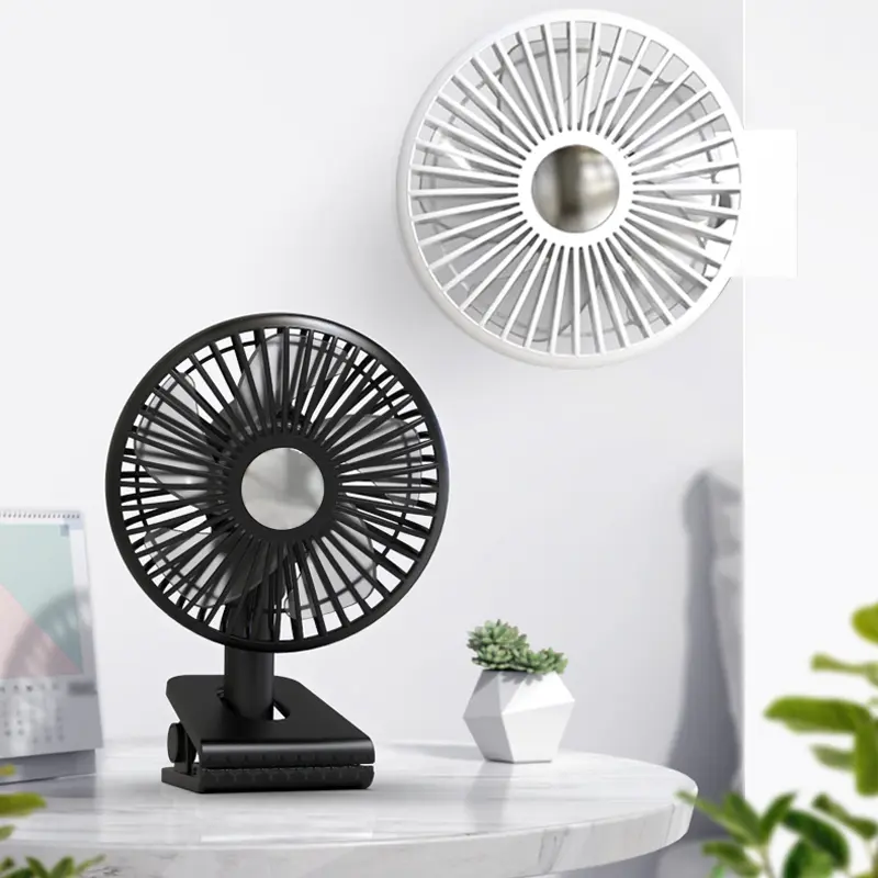 Wholesale F513 Mini Desktop Clip on Fan With LED Lights Manufacturer, Supplier