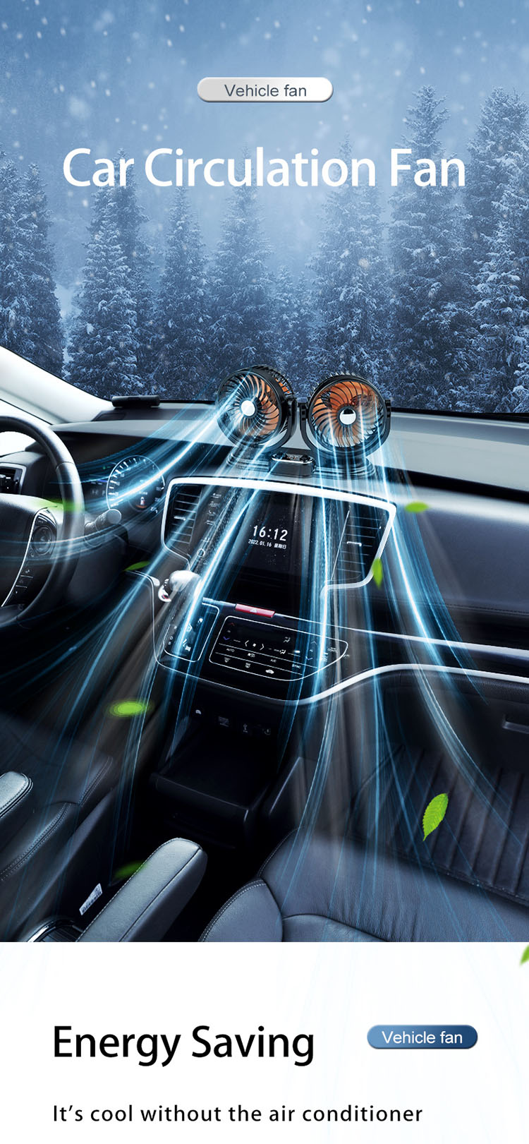 F621 Car Fan View 2