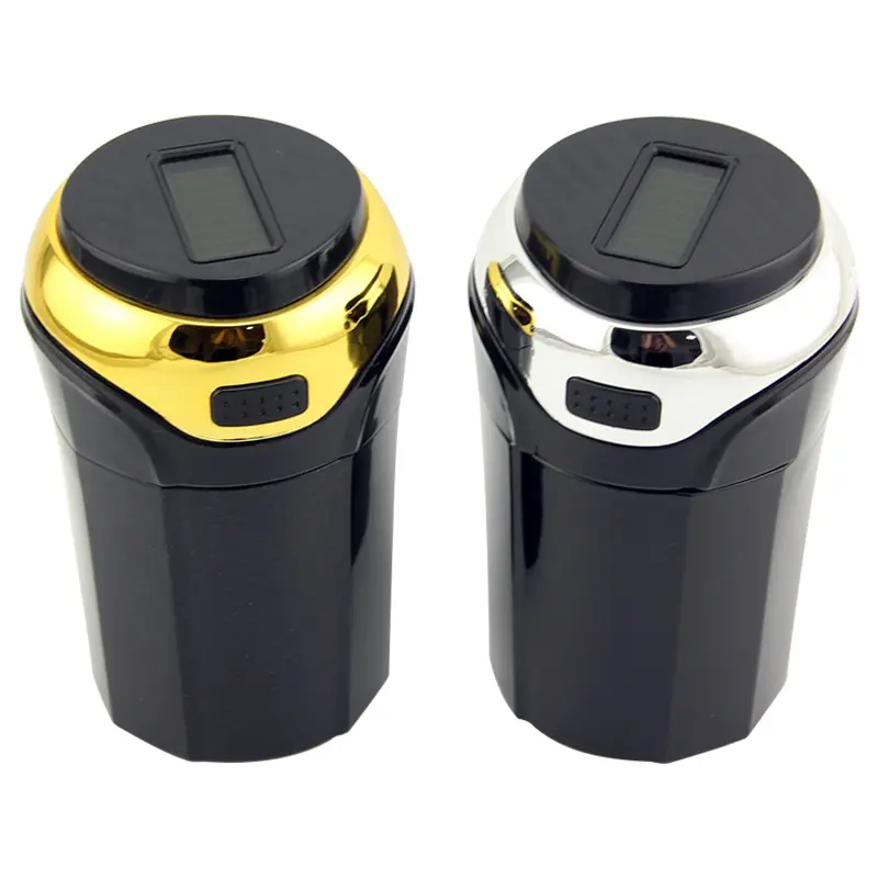 Wholesale Solar Car Ashtray with Lid and LED N12B Manufacturers, Suppliers