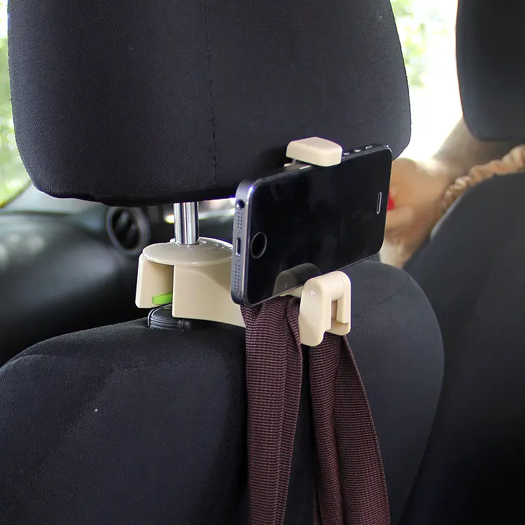 Wholesale G01 Car Seat Headrest Hook Phone Holder Hanging Handbag Manufacturer, Manufacturers