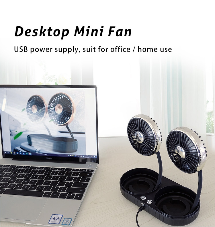 Portable Dual-Head Car Fan Display 7