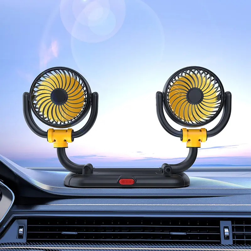 Custom F5502 Two Heads Car Fan for Truck SUV 4.5 Inches Manufacturer, Manufacturers