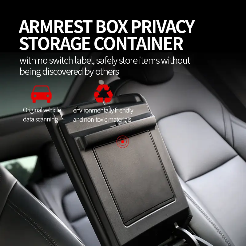 Custom Upgrade Armrest Hidden Storage Box for Tesla Model 3/Y TSL80089 Supplier, Factories