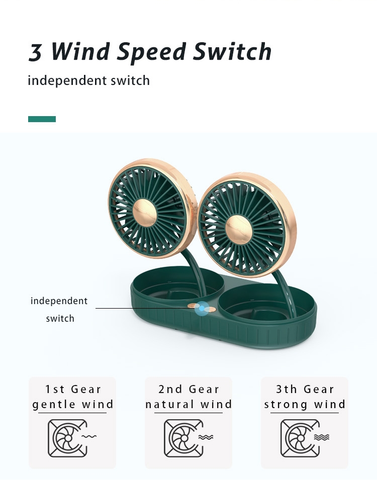 Portable Dual-Head Car Fan Display 5