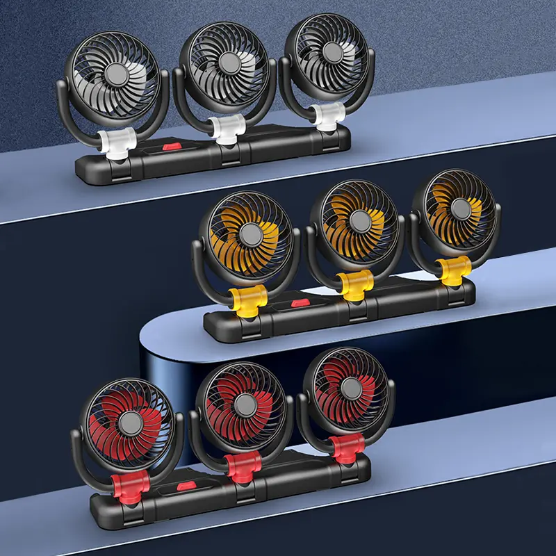 Wholesale Three Heads Car Fan Vehicle Automotive Cooling Fan F4505 Manufacturers, Supplier