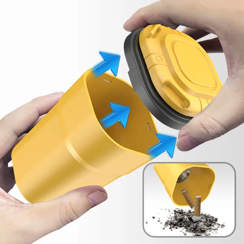 Custom Mini Smoking Ashtray for Car Trash Bin N19A Manufacturer, Factories
