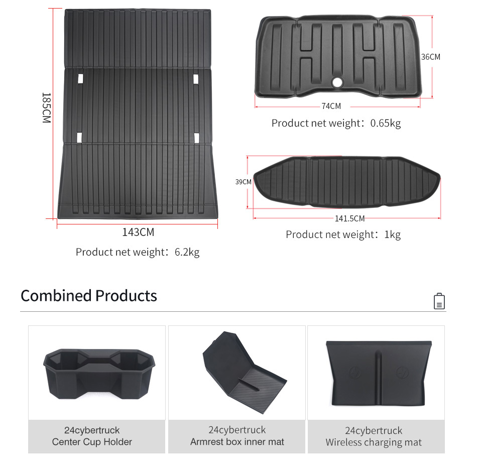 Tesla Cybertruck TPE Mat Detail 3