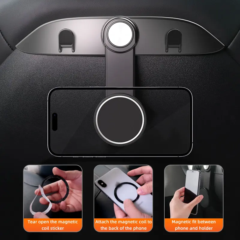 Wholesale Back Seat Phone Holder Mount Hanging Hook for Tesla Model 3/Y Manufacturers, Supplier