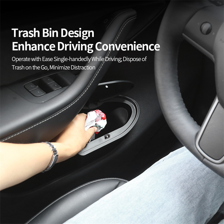 Tesla Model Y Door Trash Bin View 2