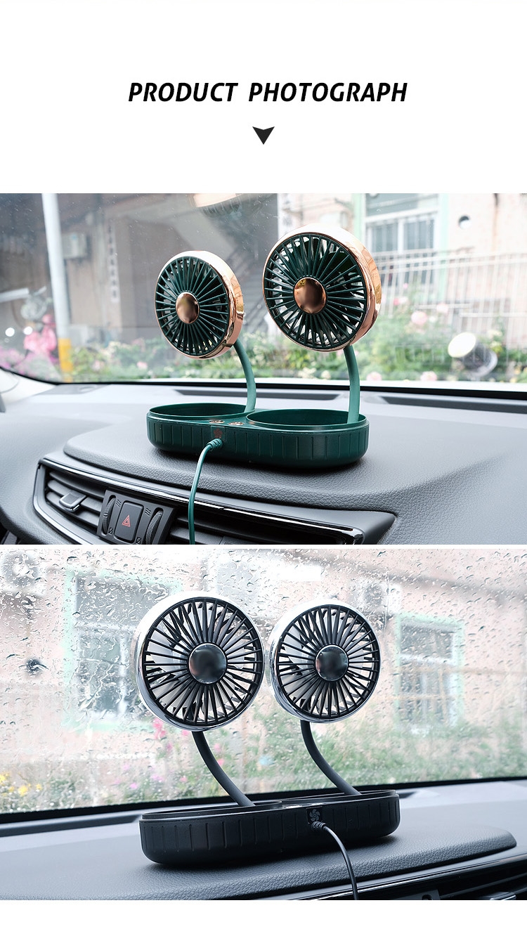 Portable Dual-Head Car Fan Display 8