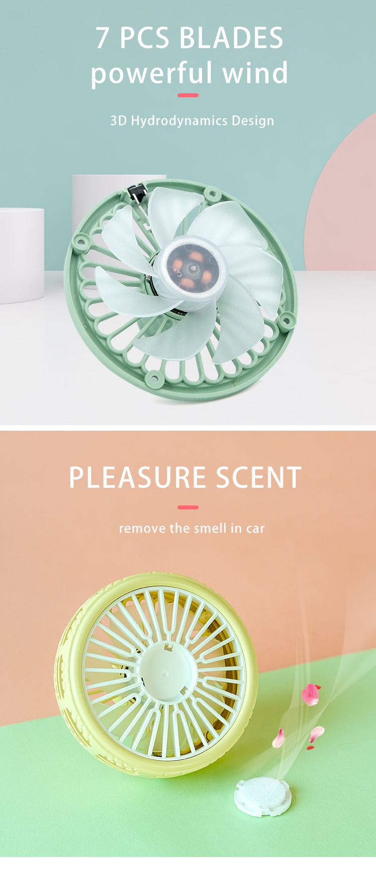 Mini Car Fan 8
