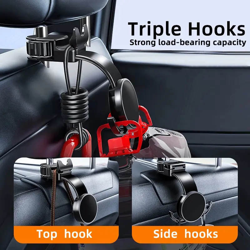 Wholesale Z292 Multifunctional Magnetic Car Seat Phone Holder with Hanging Hooks Suppliers, Factories
