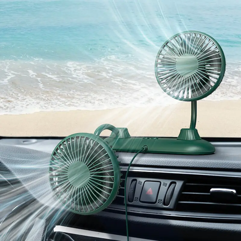 Custom F503 Double Heads USB Fan for Car RV SUV Desktop Manufacturer, Supplier