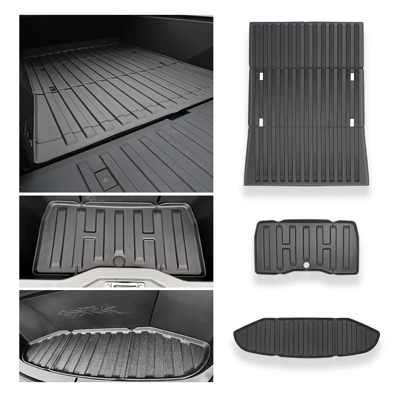 Wholesale TSL80465 TPE Frunk & Trunk Mats 3 PCS for Tesla Cybertruck Supplier, Factories