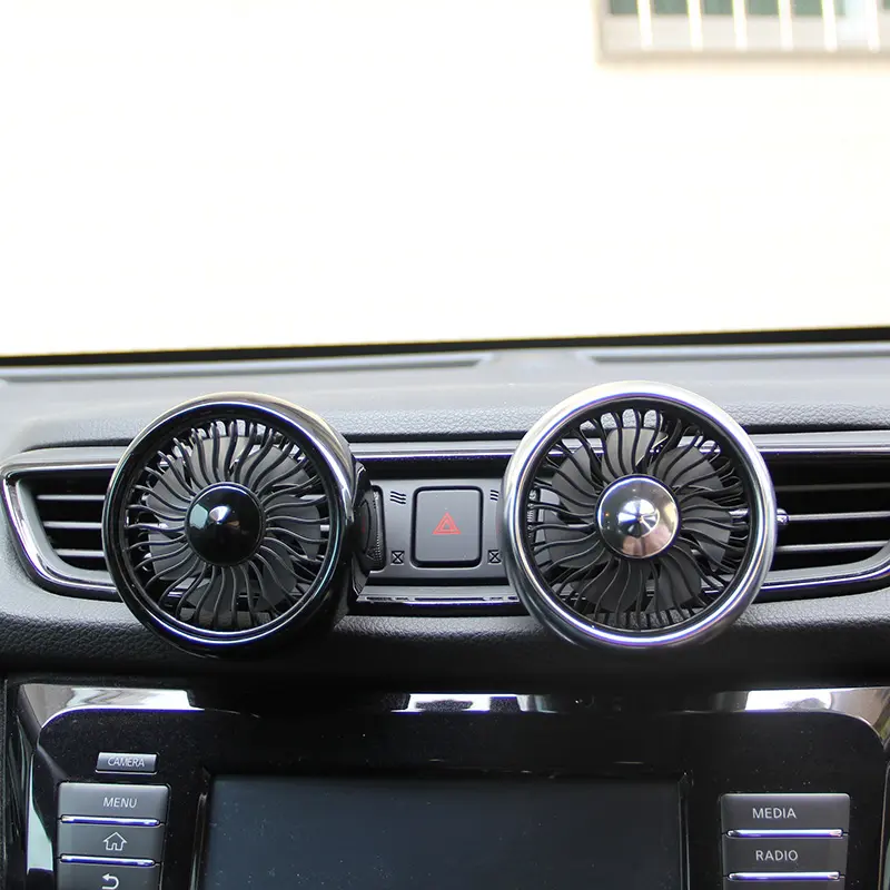 Custom F102 Mini USB Fan for Car Air Vent with LED Factory, Factories