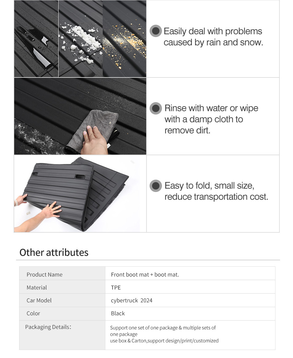 Tesla Cybertruck TPE Mat Detail 2