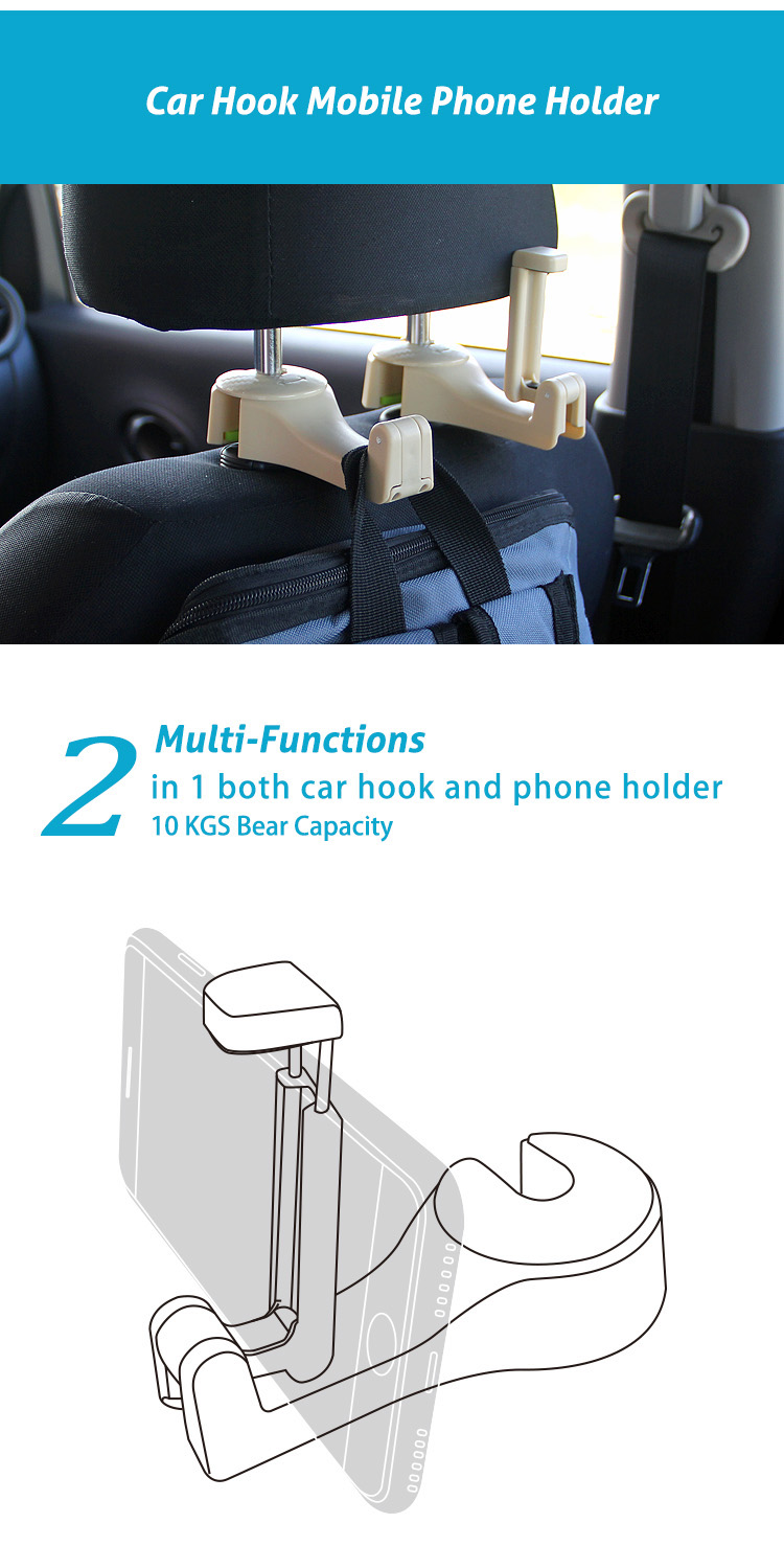 Car Seat Hook detail 1