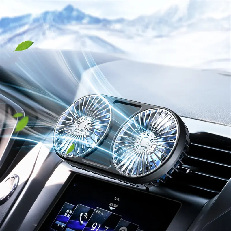 Wholesale F211 2-in-1 Dual Heads Car Fan Manufacturer, Manufacturers