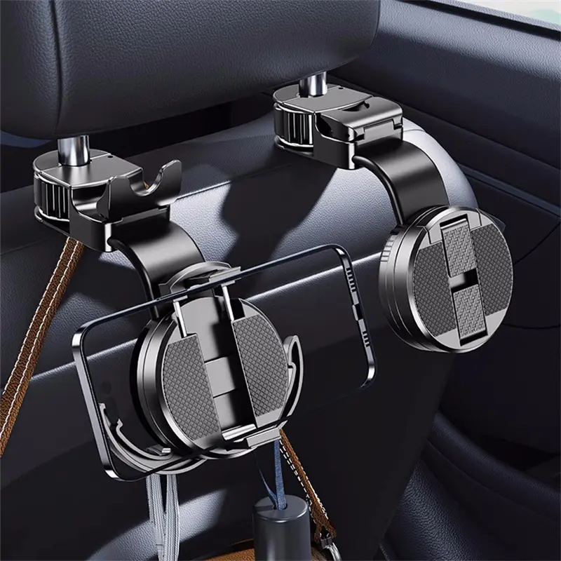 Wholesale Z291 4 Back Seat Phone Holder Mount with Hanging Hooks Factory, Factories