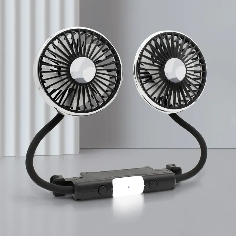 Wholesale F310 Dual Heads Car Seat Hose USB Cooling Fan Suppliers, Factory