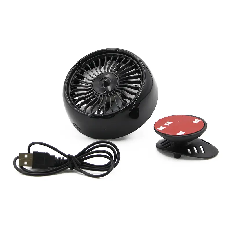 Custom F102 Mini USB Fan for Car Air Vent with LED Factory, Factories