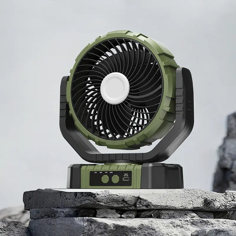 Wholesale F8101 F8102 Multifunctional Outdoor Rechargeable Standing Fan with LED Lamp Manufacturer, Manufacturers