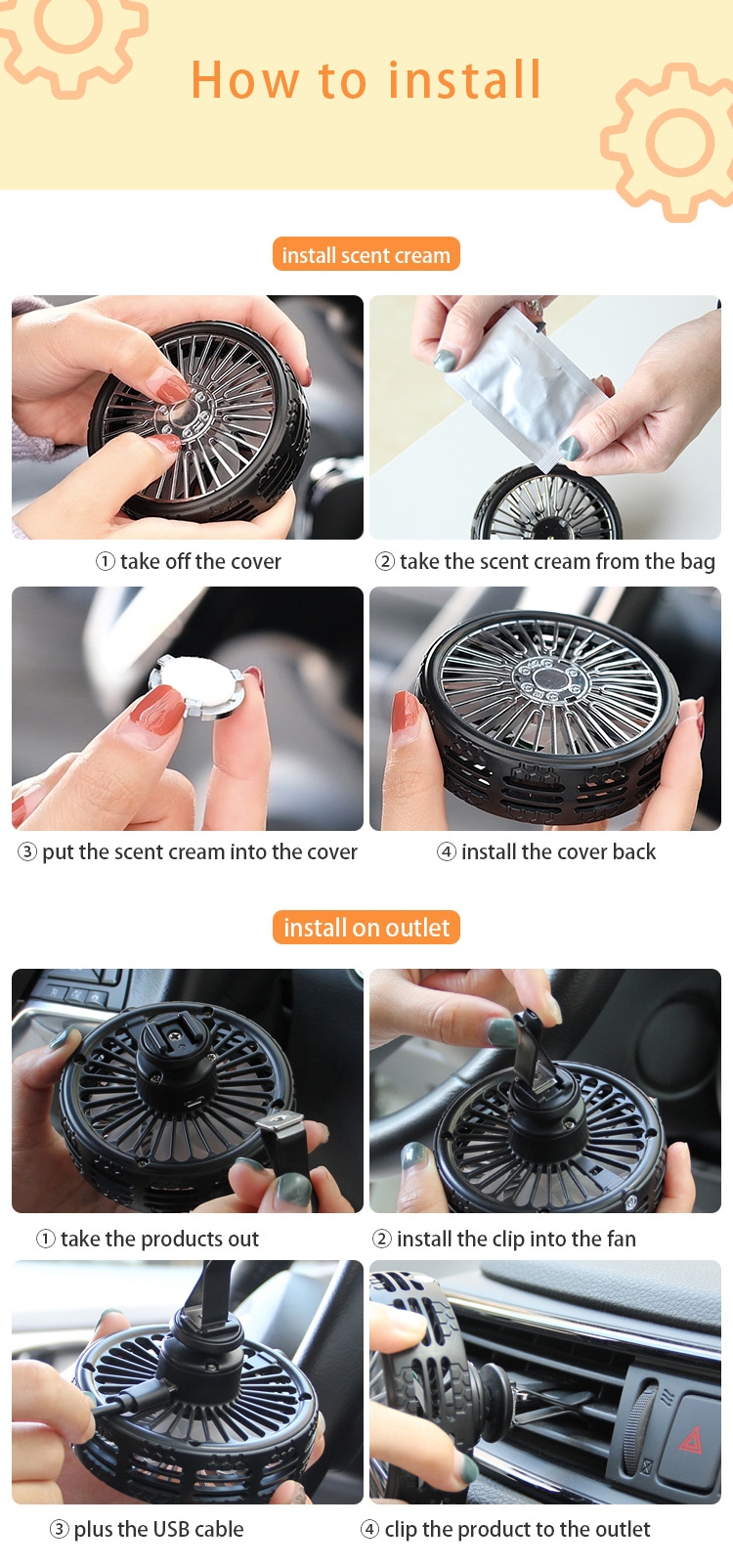 Mini Car Fan 6