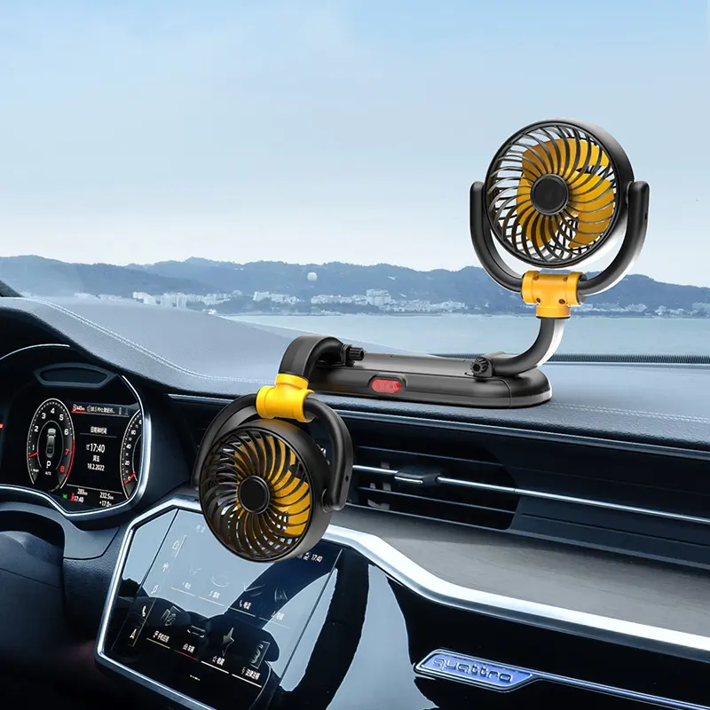 Custom F5502 Two Heads Car Fan for Truck SUV 4.5 Inches Manufacturer, Manufacturers