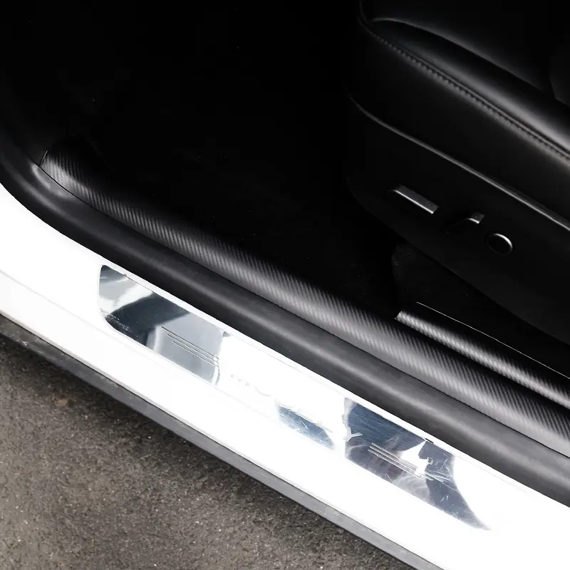 Custom 3D Carbon Rear Door Protector Strip - 2 Pack Fit Tesla Model Y TSL80151 Manufacturers, Factories