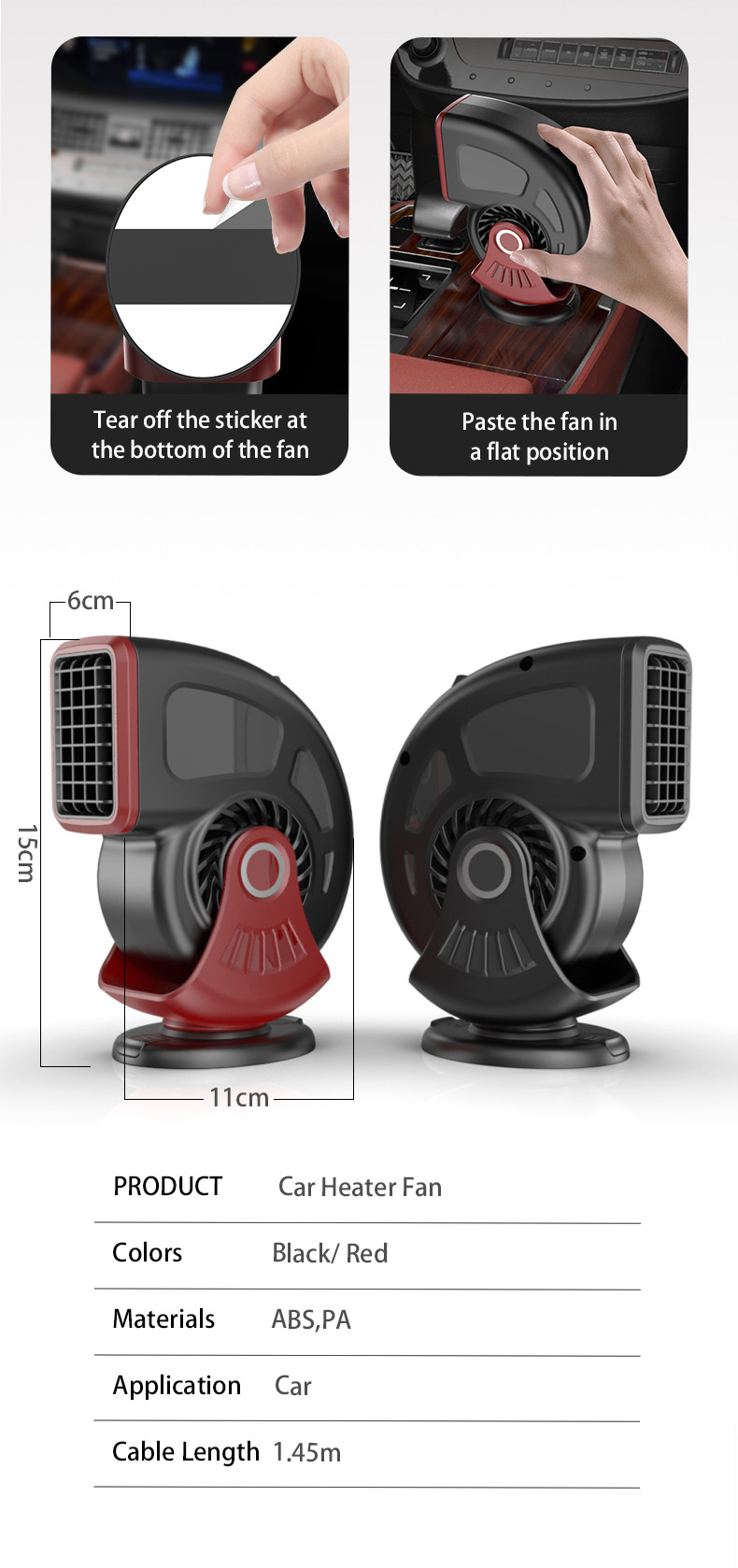 Car Heater Fan View 8