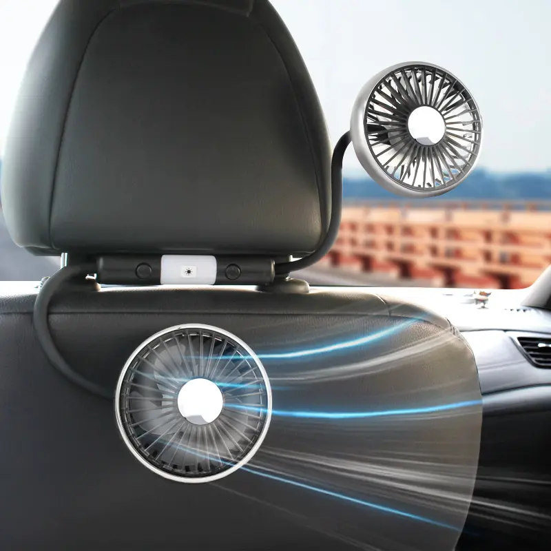 Wholesale F310 Dual Heads Car Seat Hose USB Cooling Fan Suppliers, Factory